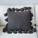 Soft tassel knit cushion cover living room pillow case by Decorbites