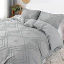 GobekUsa Soft Tufted Microfiber Duvet Cover Set