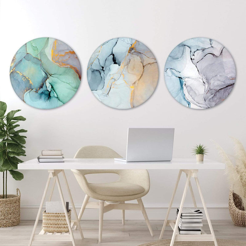 Soft Watercolor Canvas - Circle