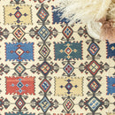 Cliff Ethnic Designed Wool Kilim 234x303 Cm