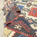 Cliff Ethnic Designed Wool Kilim 234x303 Cm