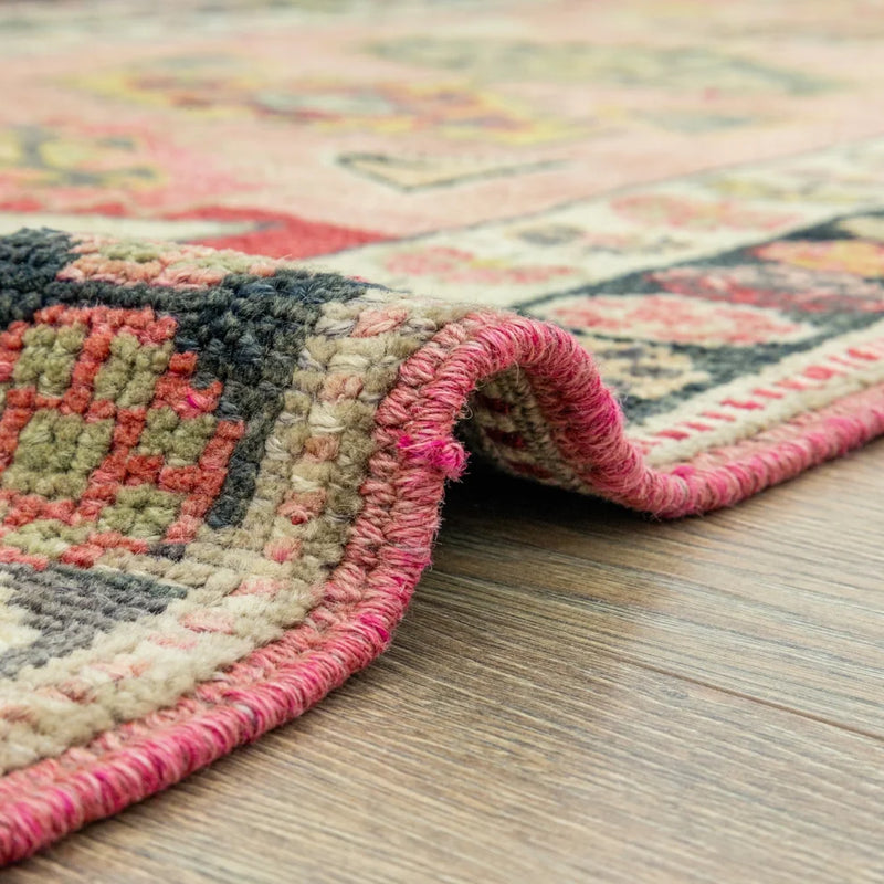 Edith Hand-woven Herki Runner 93x438 Cm
