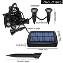 Solar In-Ground String Pathway Lights 10-in-1