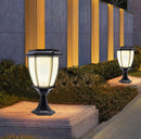 Solar Lamp Post Lights ,Outdoor Aluminum Floor Lamp,Waterproof Solar Powered Street Lights for Garden, Pathway, Driveway, Front/ Back Door, Warm White Solar Post Light,Replaceable Bulb(2 Pack)