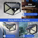 GobekUsa Solar LED Outdoor Lights Set for Garden with Motion Sensor