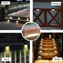 GobekUsa Solar LED Outdoor Stair Lights Set