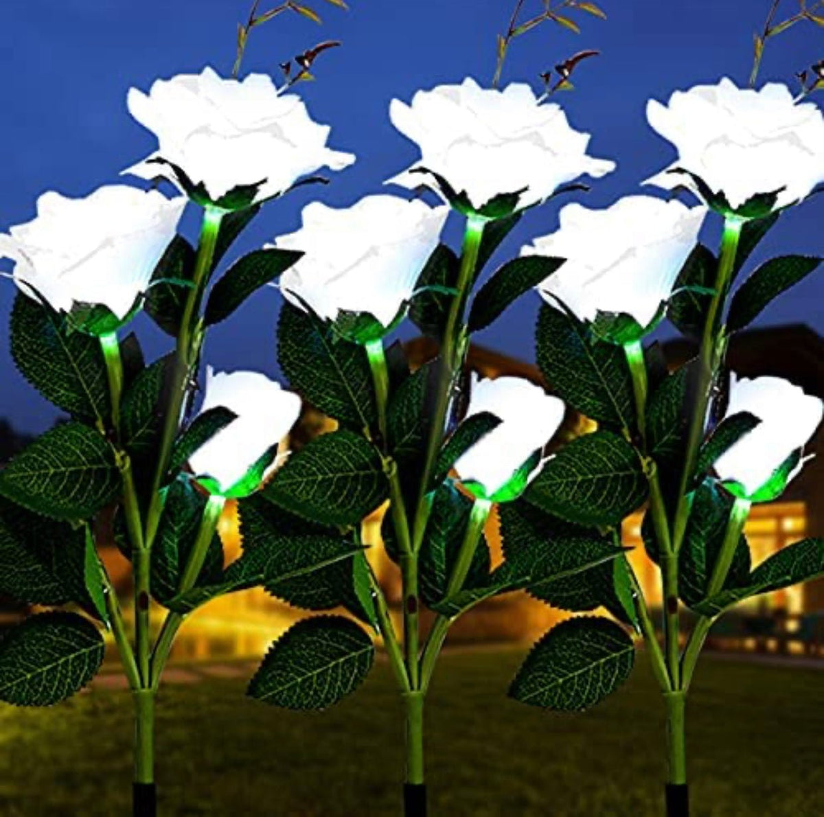 Solar LED Rose Flower Light (2 Pack), photo 3 of 18