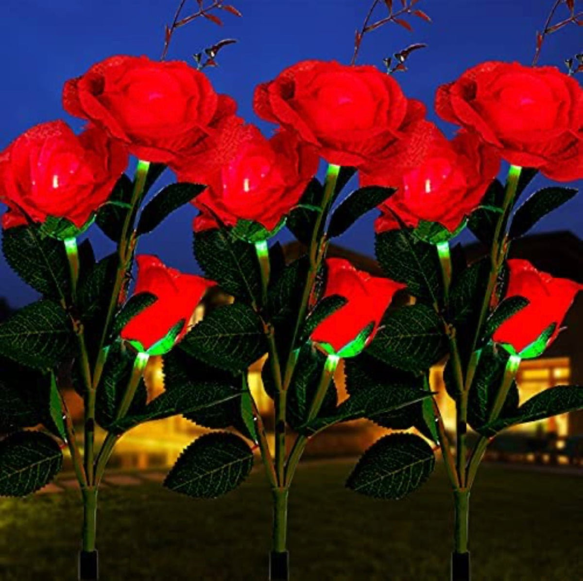 Solar LED Rose Flower Light (2 Pack), photo 5 of 18