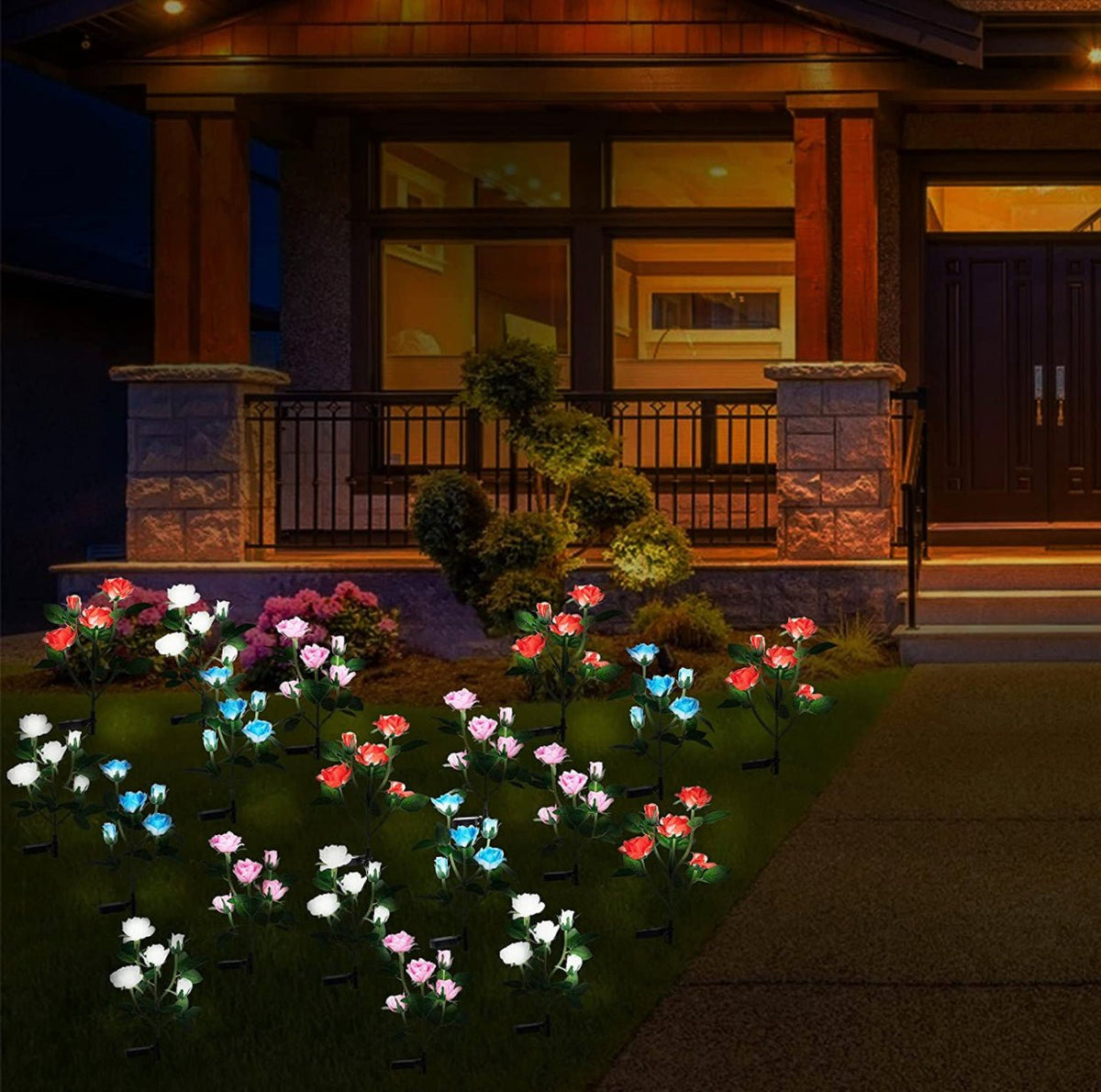 Solar LED Rose Flower Light (2 Pack), photo 17 of 18