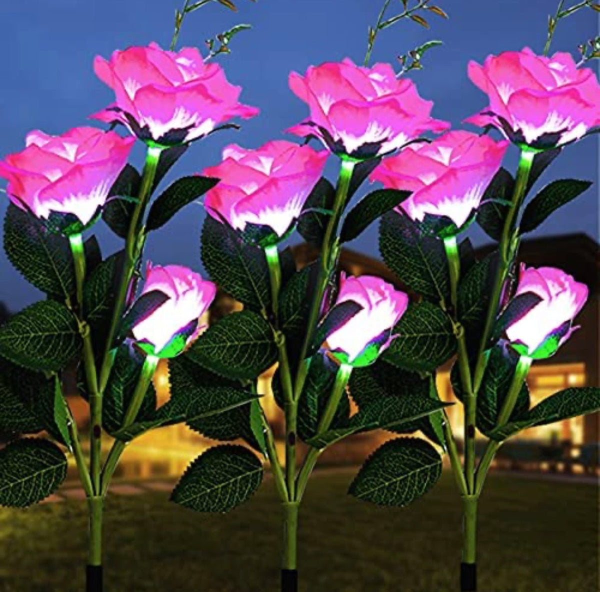 Solar LED Rose Flower Light (2 Pack), photo 2 of 18