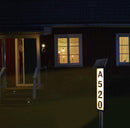 Solar Lighted House Address Numbers Sign,25 Lumen Five Digit