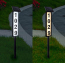 Solar Lighted House Address Numbers Sign,25 Lumen Five Digit