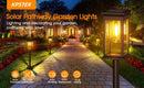 GobekUsa Solar Lights Pack, Super Bright 12Hrs