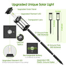 GobekUsa Solar Lights Pack, Super Bright 12Hrs