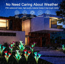 Solar Lily Flower Lights (Pack of 4 = 16 Flowers)