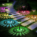 GobekUsa Solar Pathway Lights 6 Pack, Color Changing & Warm White LED, Waterproof