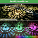 GobekUsa Solar Pathway Lights 6 Pack, Color Changing & Warm White LED, Waterproof