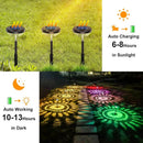 GobekUsa Solar Pathway Lights 6 Pack, Color Changing & Warm White LED, Waterproof