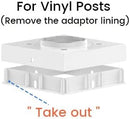 Solar Post Cap Lights Outdoor Glass 2 Modes 8 LEDs for 4x4 5x5 6x6 Posts Fence Deck Patio Decoration Warm White/Cool White (2 Pack)
