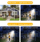 Solar Street Lights Outdoor, Cool White/Warm White Solar Street Light Dusk to Dawn/Motion Sensor, 1300LM IP65 Waterproof, Dimmable Remote Control