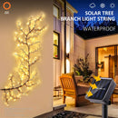 GobekUsa Solar Willow Vine Light: Outdoor Decoration, Waterproof Fairy Light