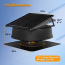 12" Solar Attic Vent Fan -55W