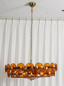 Solaris Disc Murano Glass Chandelier