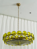 Solaris Disc Murano Glass Chandelier