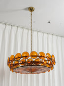 Solaris Disc Murano Glass Chandelier