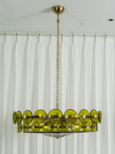 Solaris Disc Murano Glass Chandelier