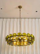 Solaris Disc Murano Glass Chandelier