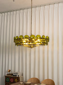 Solaris Disc Murano Glass Chandelier