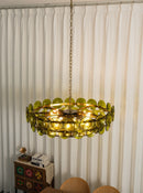 Solaris Disc Murano Glass Chandelier