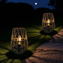 Set of 2 Solar Lantern Outdoor Table Lamp Outside Hanging Solar Lights
