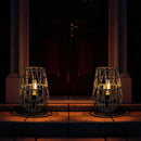 Set of 2 Solar Lantern Outdoor Table Lamp Outside Hanging Solar Lights
