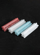 Murano White Glass Tubes Chandelier