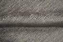 Solid 2x3 Brown Hand Knotted Entryway Silk Area Rug | TRD29784