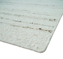 Solid 5x8 and 8x10 Ivory and brown Woolen Chunky and Soft Berber Area Rug | BER4