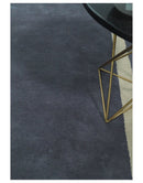 Solid 8x10 Gray and Beige Handmade Modern Scandinavian Wool Area Rug | SOL1
