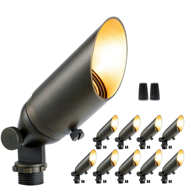 Gardenreet Mini Solid Brass Spotlight Stretchable Shroud MR11 - Bronze (2103)