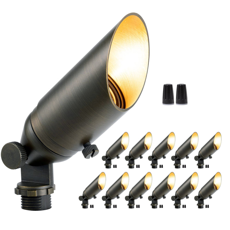 Gardenreet Mini Solid Brass Spotlight Stretchable Shroud MR11 - Bronze (2103)