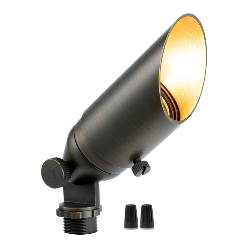 Gardenreet Mini Solid Brass Spotlight Stretchable Shroud MR11 - Bronze (2103)