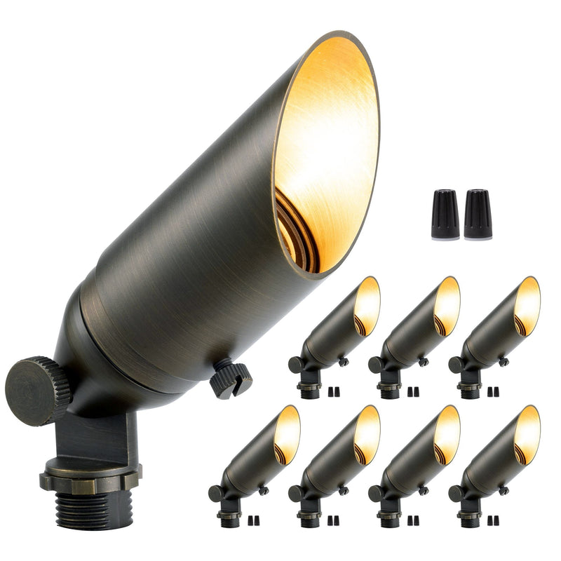 Gardenreet Mini Solid Brass Spotlight Stretchable Shroud MR11 - Bronze (2103)