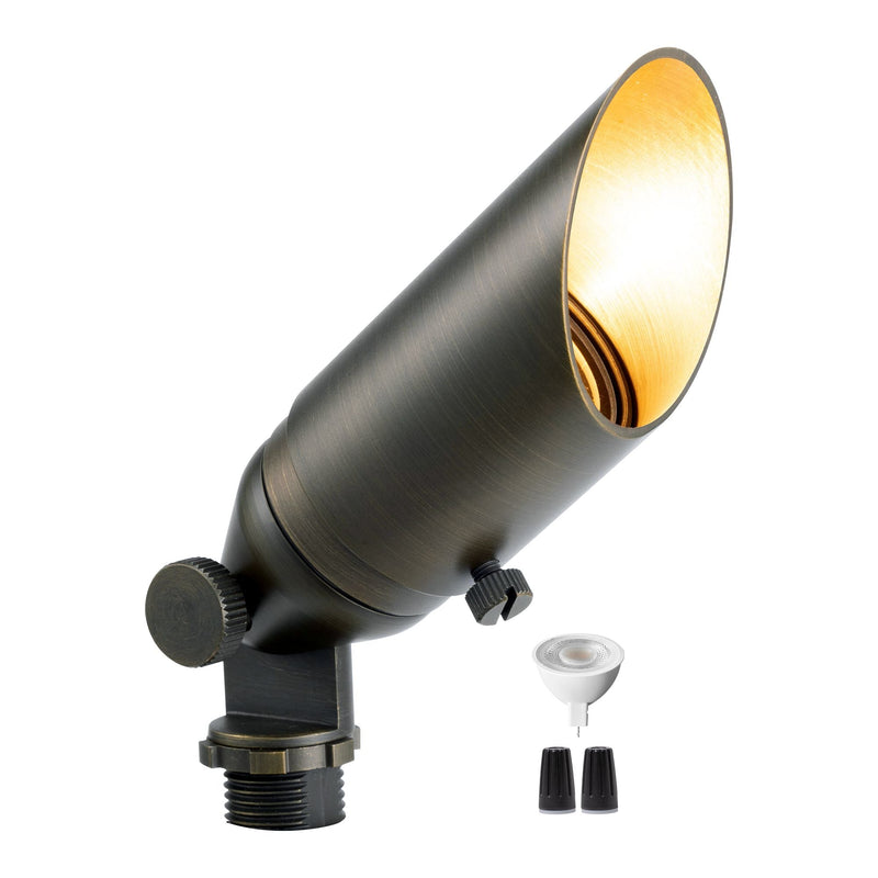 Gardenreet Mini Solid Brass Spotlight Stretchable Shroud MR11 - Bronze (2103)