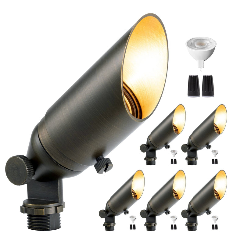 Gardenreet Mini Solid Brass Spotlight Stretchable Shroud MR11 - Bronze (2103)