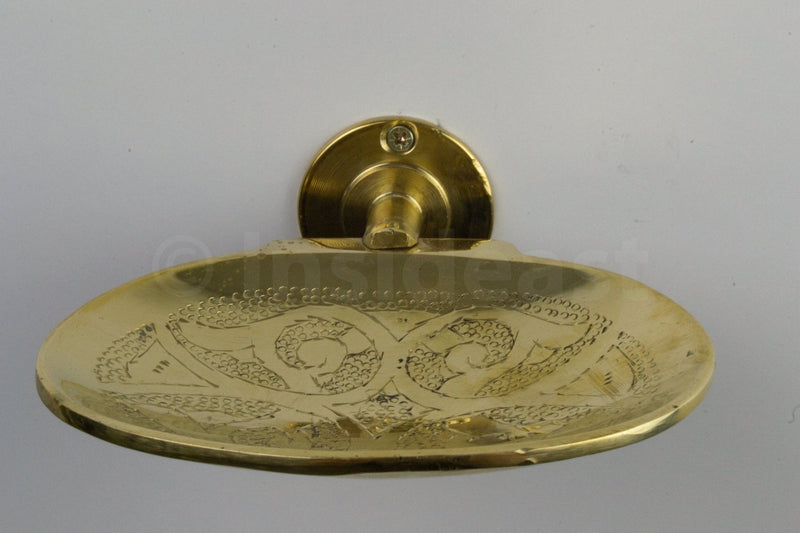 Solid Brass Soap Dish, Wall Soap Holder, Moroccan Handmade Brass Soap Dish