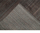 Solid Brown Scandinavian 5x7 Blended Wool Flatwoven Area Rug, Dinning, Kids Rug | HL17