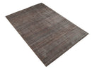 Solid Brown Scandinavian 5x7 Blended Wool Flatwoven Area Rug, Dinning, Kids Rug | HL17