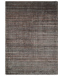 Solid Brown Scandinavian 5x7 Blended Wool Flatwoven Area Rug, Dinning, Kids Rug | HL17