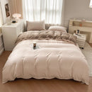 GobekUsa Solid Color Brush Fabric Bedding Set - 4 Pieces
